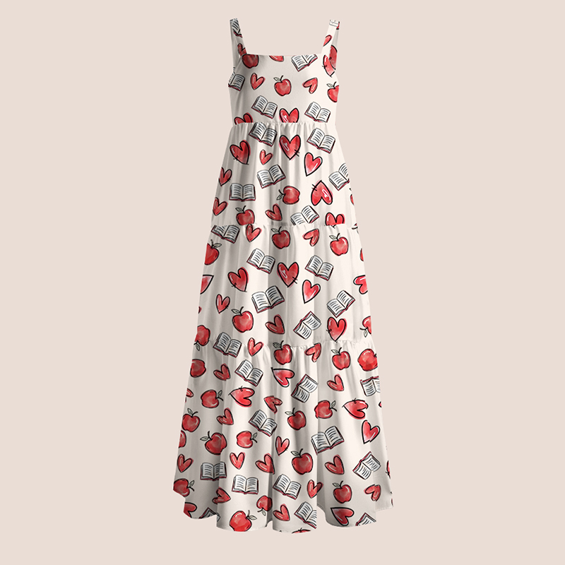 Heart Book Teacher Slip Dress