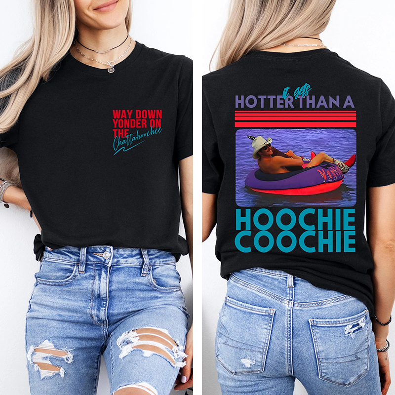 Hotter Than A Hoochie Coochie Meme Teacher Two Sided T-Shirt