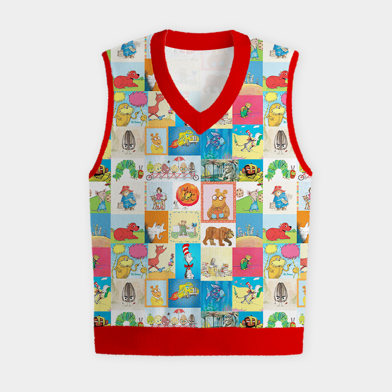 I Still Read Children's Books Teacher Ugly Christmas Vest