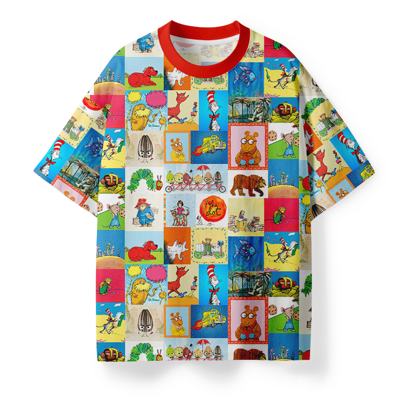 I Still Read Children's Books Teacher Eco Oversized Graphic T-Shirt