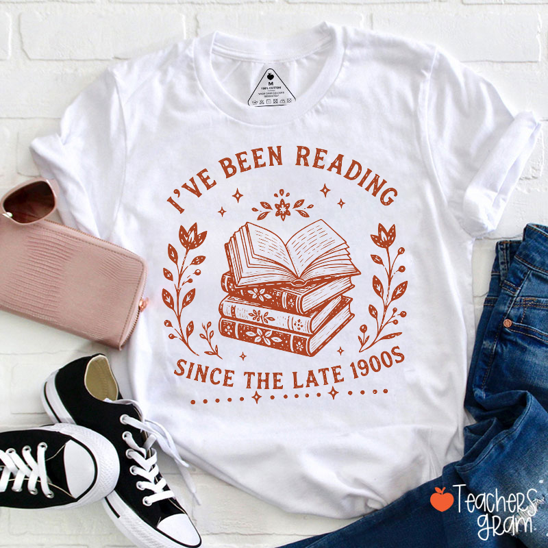 I've Been Reading Since The Late 1900s Book Floral T‑Shirt