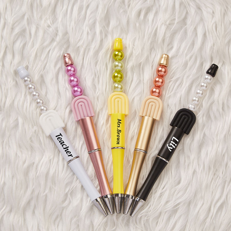 Personalized Colored Pearls Ballpoint Teacher Pens(30% Off Buy 10+, 50% Off Buy 30+)