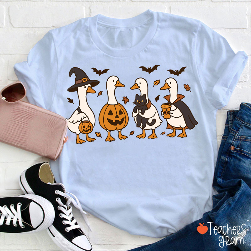 Silly Goose Halloween Teacher T-Shirt