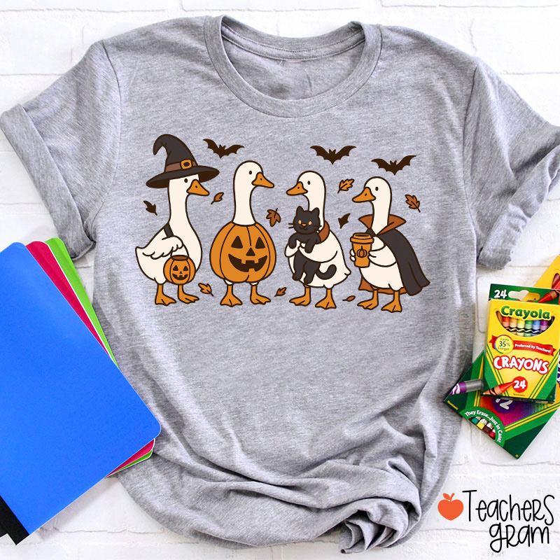 Silly Goose Halloween Teacher T-Shirt