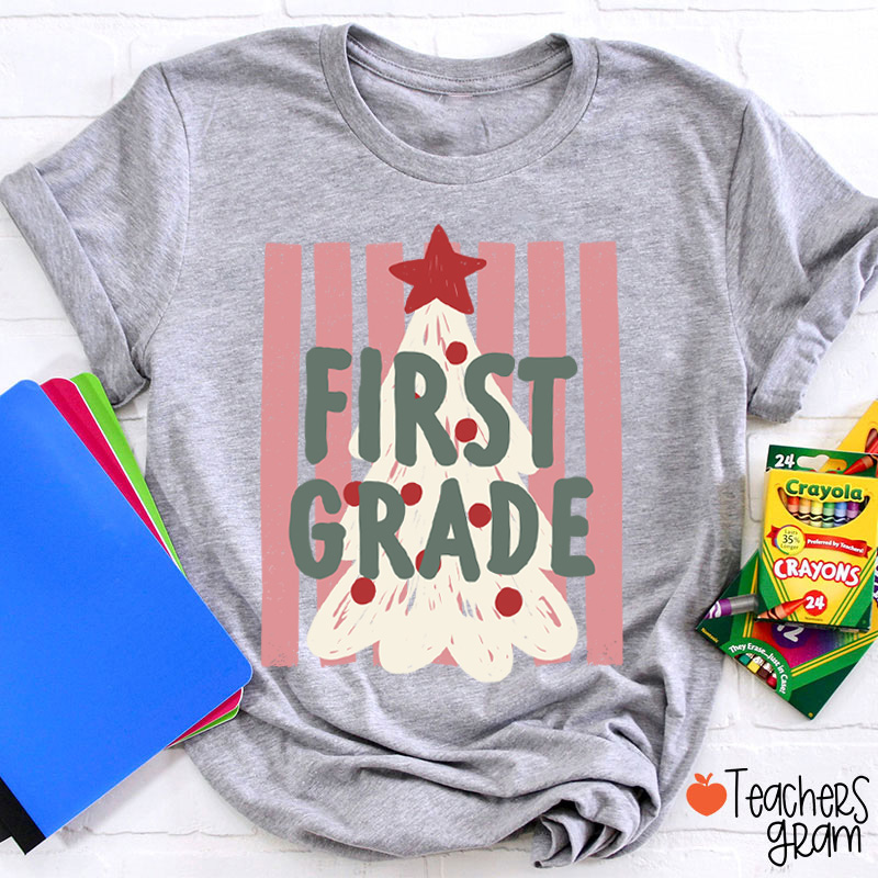 Personalized Jolly Grade Tree Gang Teacher T-Shirt