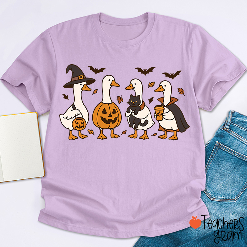 Silly Goose Halloween Teacher T-Shirt