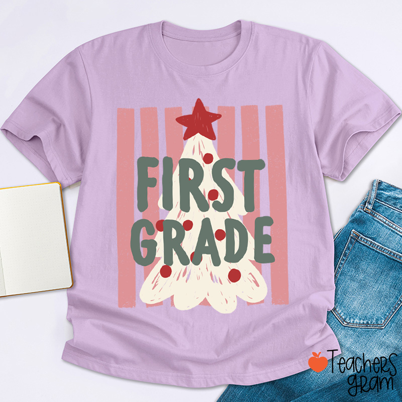 Personalized Jolly Grade Tree Gang Teacher T-Shirt