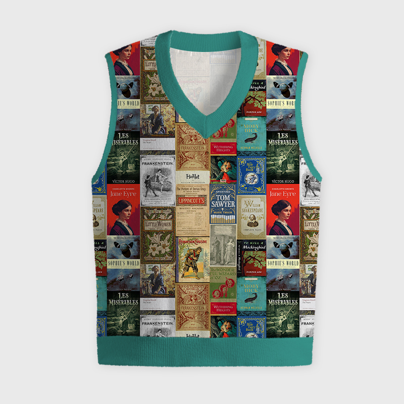 Masterpiece Literature Teacher Ugly Christmas Vest