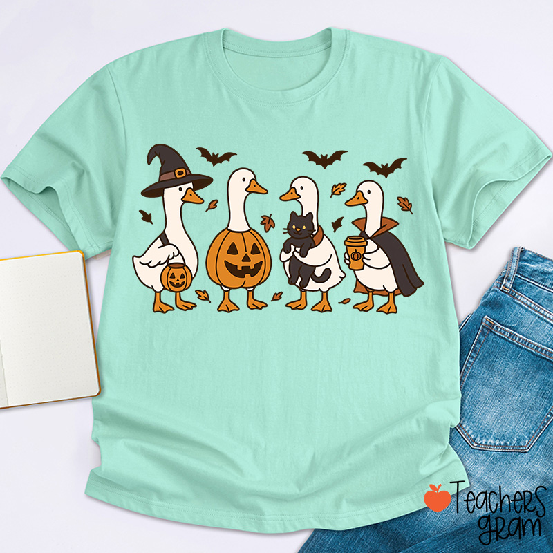 Silly Goose Halloween Teacher T-Shirt
