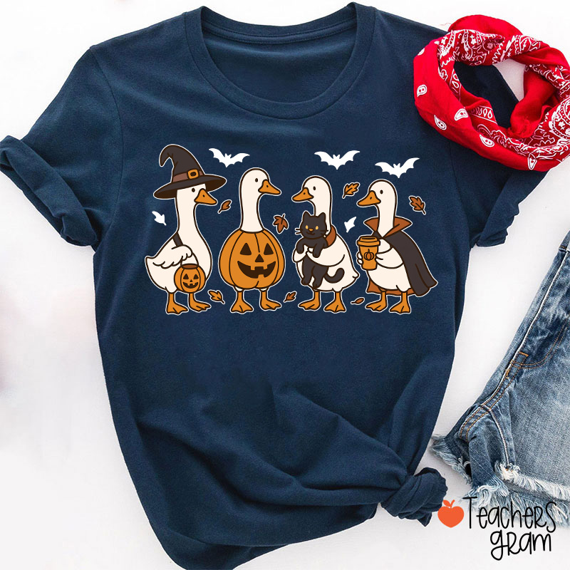 Silly Goose Halloween Teacher T-Shirt