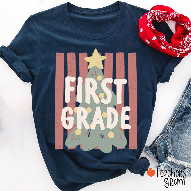 Personalized Jolly Grade Tree Gang Teacher T-Shirt