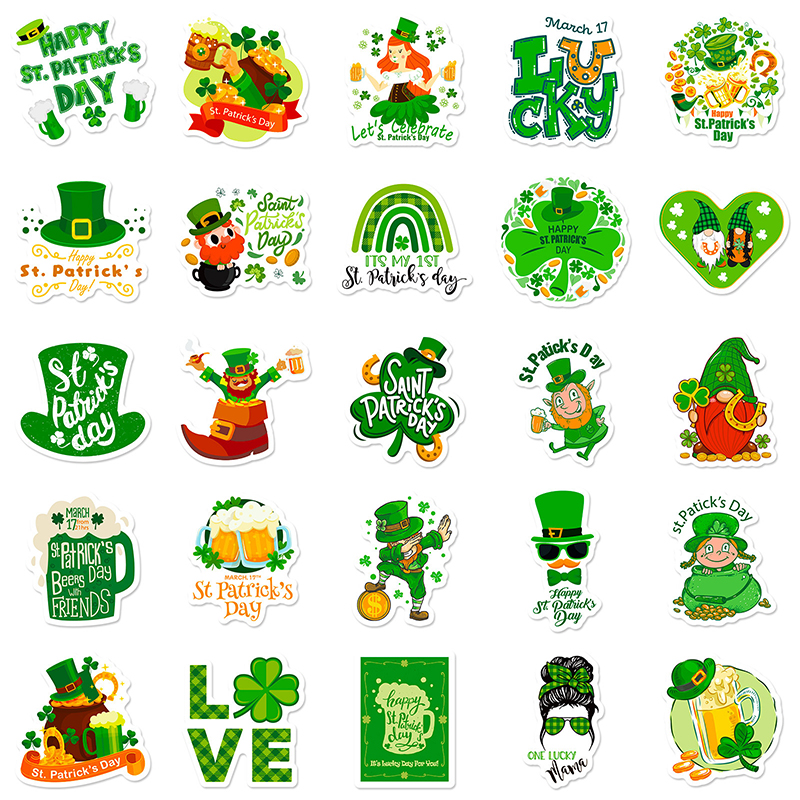 50PCS St. Patrick's Day Teacher Stickers