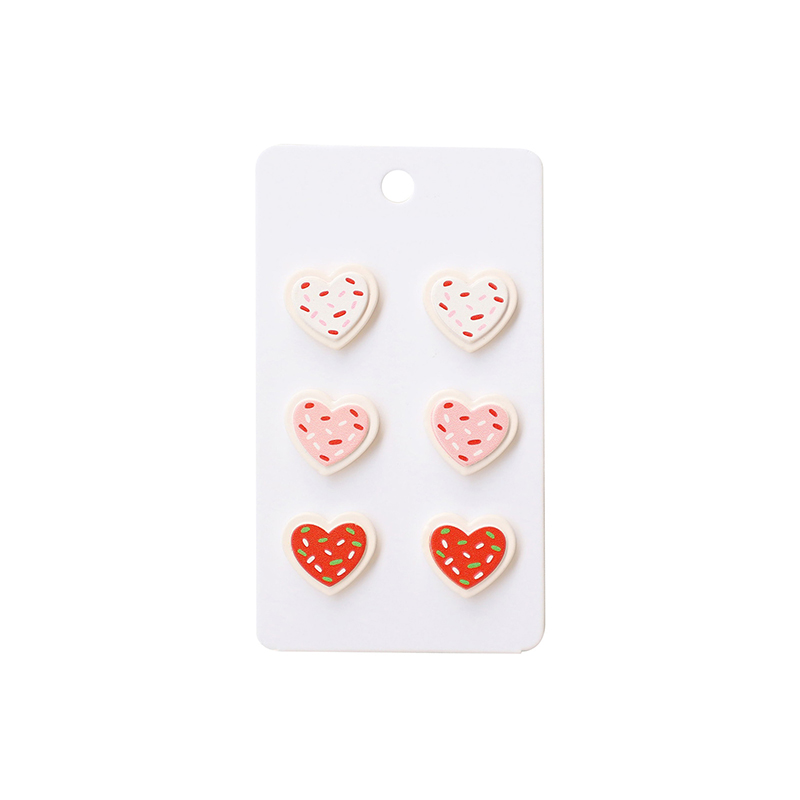 Heart Cookie Teacher Acrylic Earrings