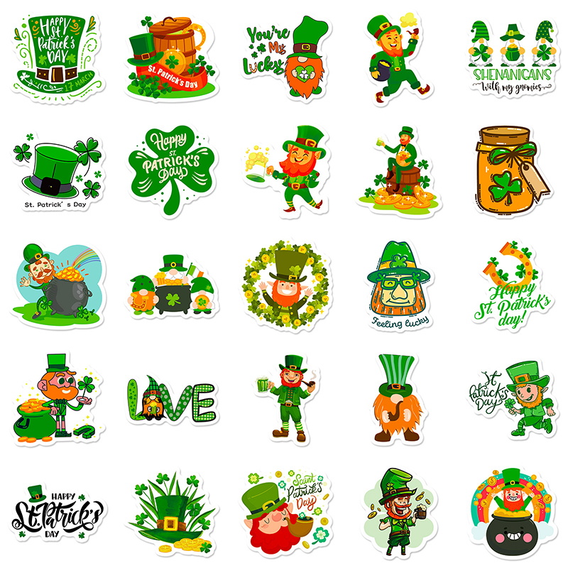 50PCS St. Patrick's Day Teacher Stickers