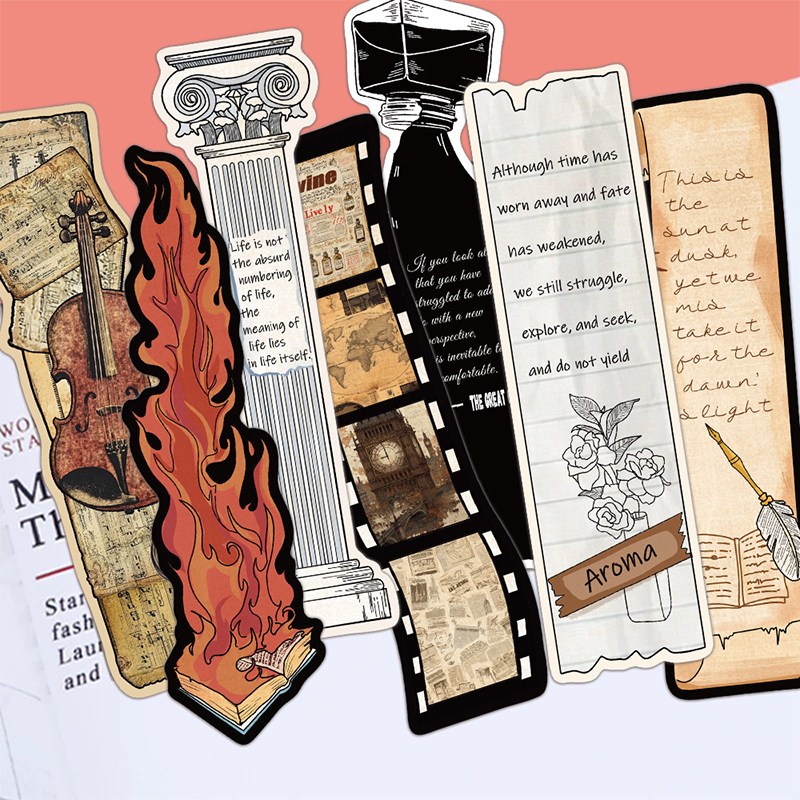 30 Pieces Vintage Reading Themed Bookmarks