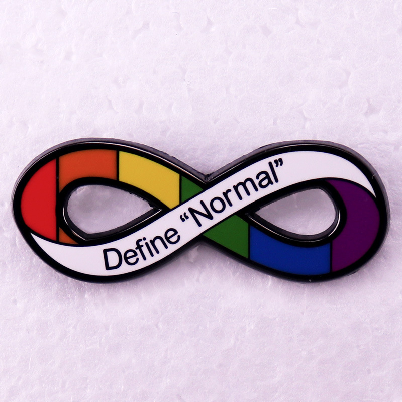 Autism Colorful Infinity Symbol Teacher Pin