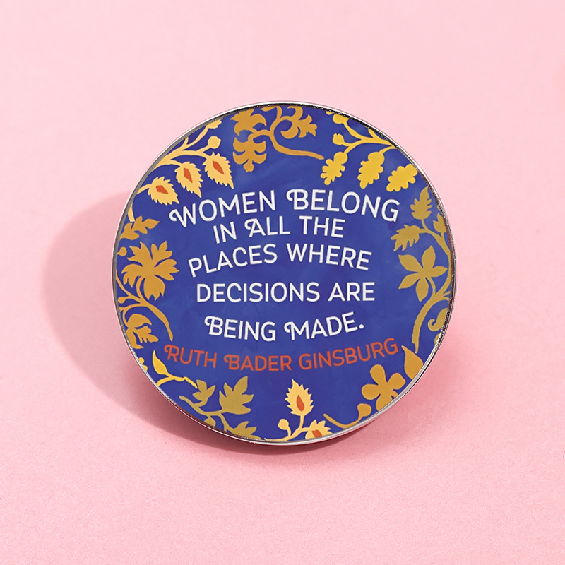 Women Belong In All The Places Teacher Pin