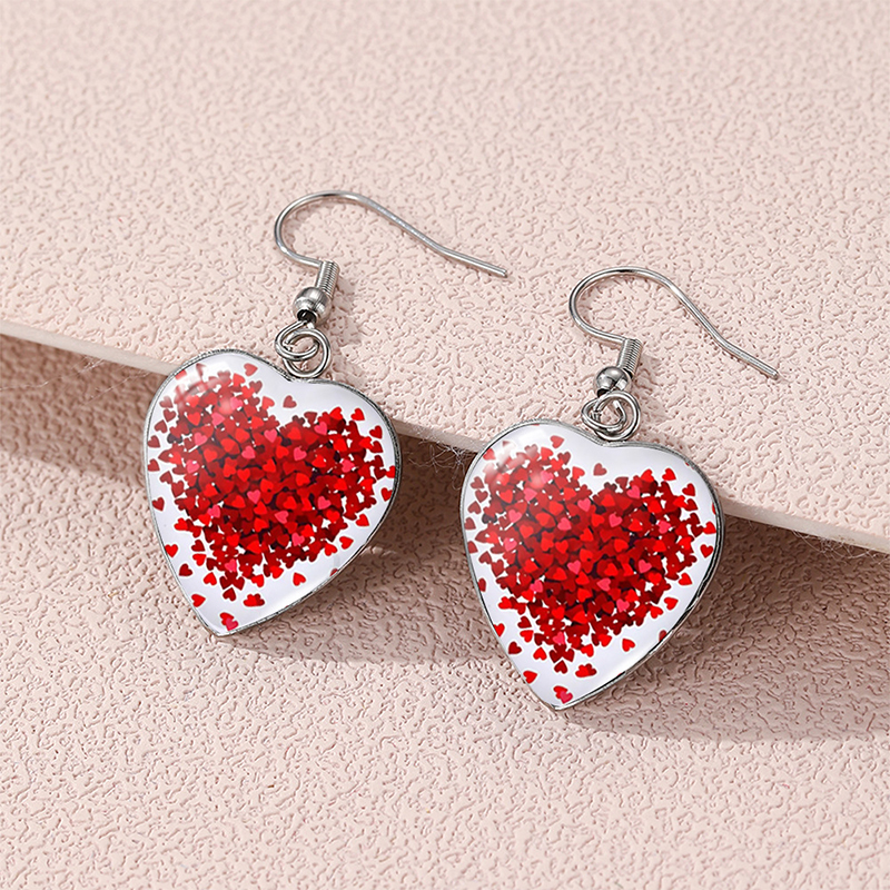 Full Of Love Valentine's Day Teacher Metal Earrings