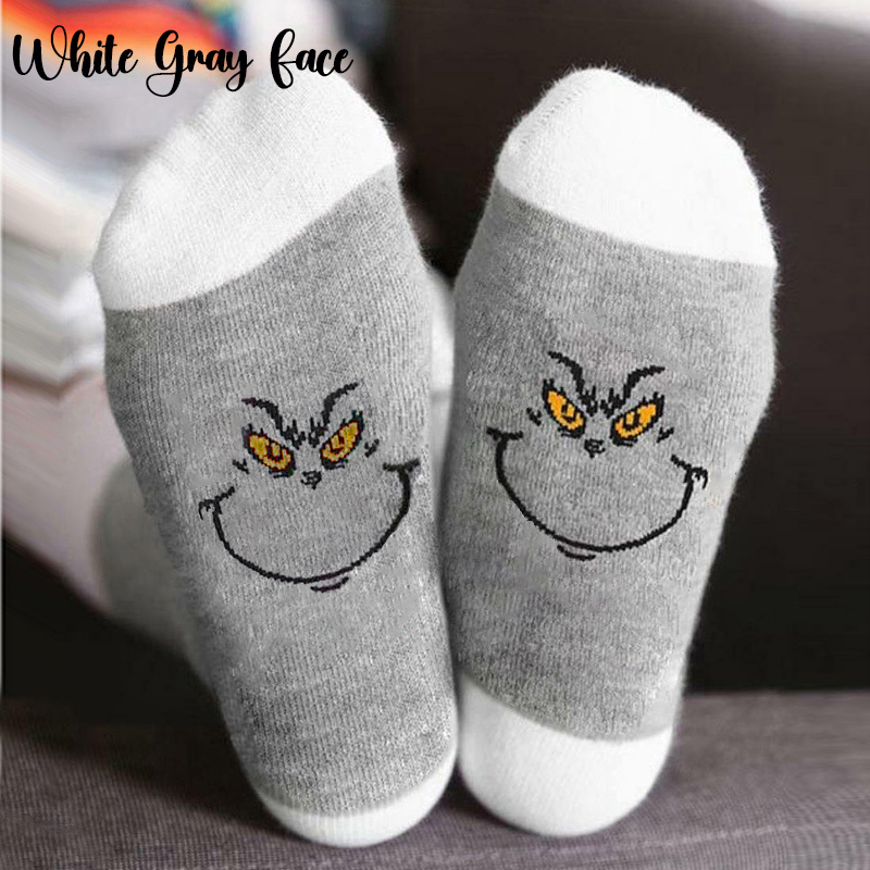 Smiling Ghost Face Teacher Socks