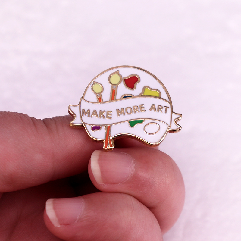 Make More Art Teacher Pin