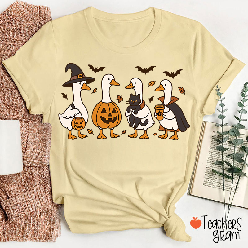 Silly Goose Halloween Teacher T-Shirt