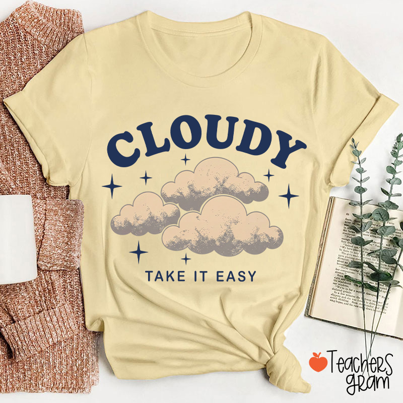 Personalized Weather Vibes Collection Teacher T-Shirt