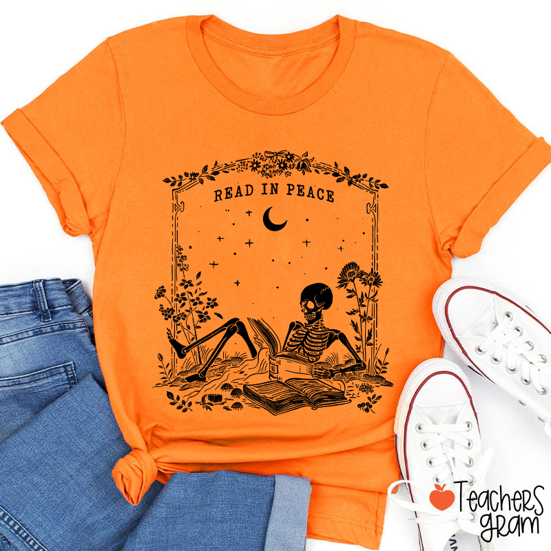 Read In Peace Ghost Teacher T-Shirt