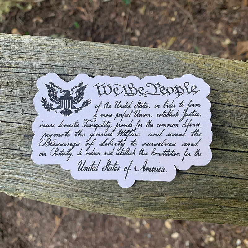 Patriotic We The People Teacher Stickers
