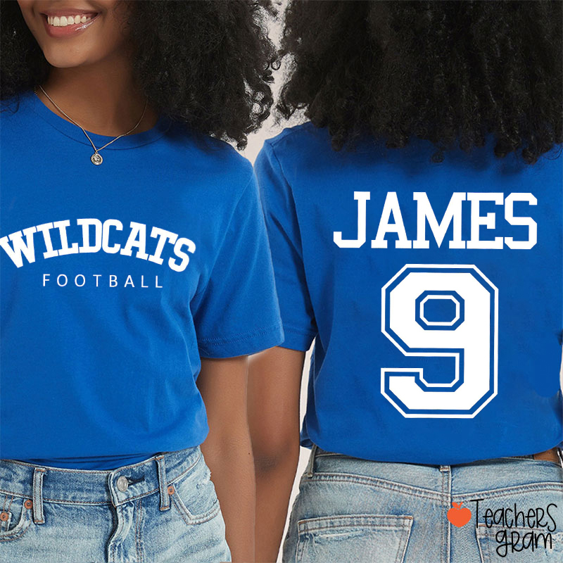 Personalized Mascot Team Sport Teacher Two Sided T-Shirt