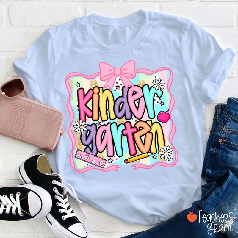 Personalized Grade Preppy Back To School Teacher T-Shirt