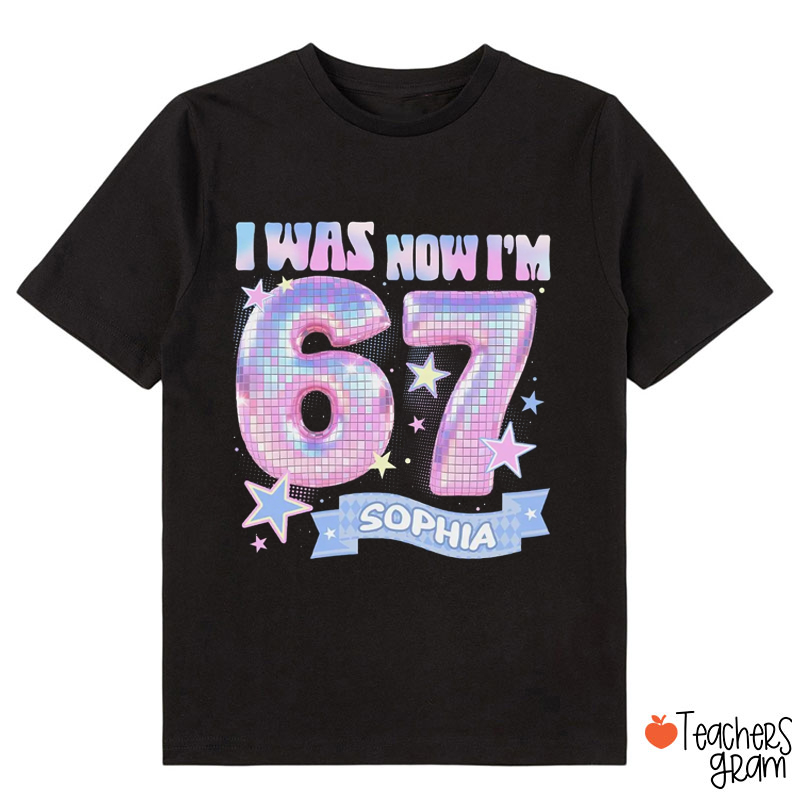 Personalized I Was 6 Now I’m 7 Shining Star Class T-Shirt