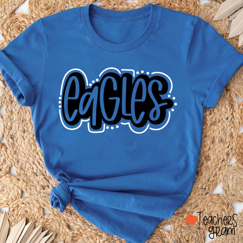 Personalized Mascot School Spirit Game Day Teacher T-Shirt