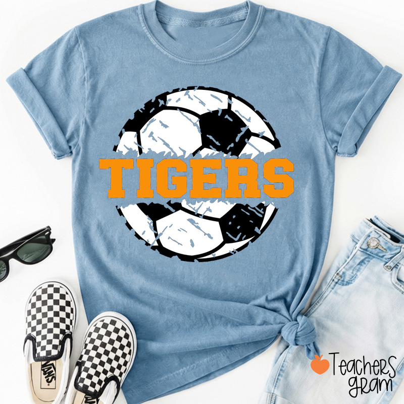 Personalized Mascot Soccer Team Teacher T-Shirt