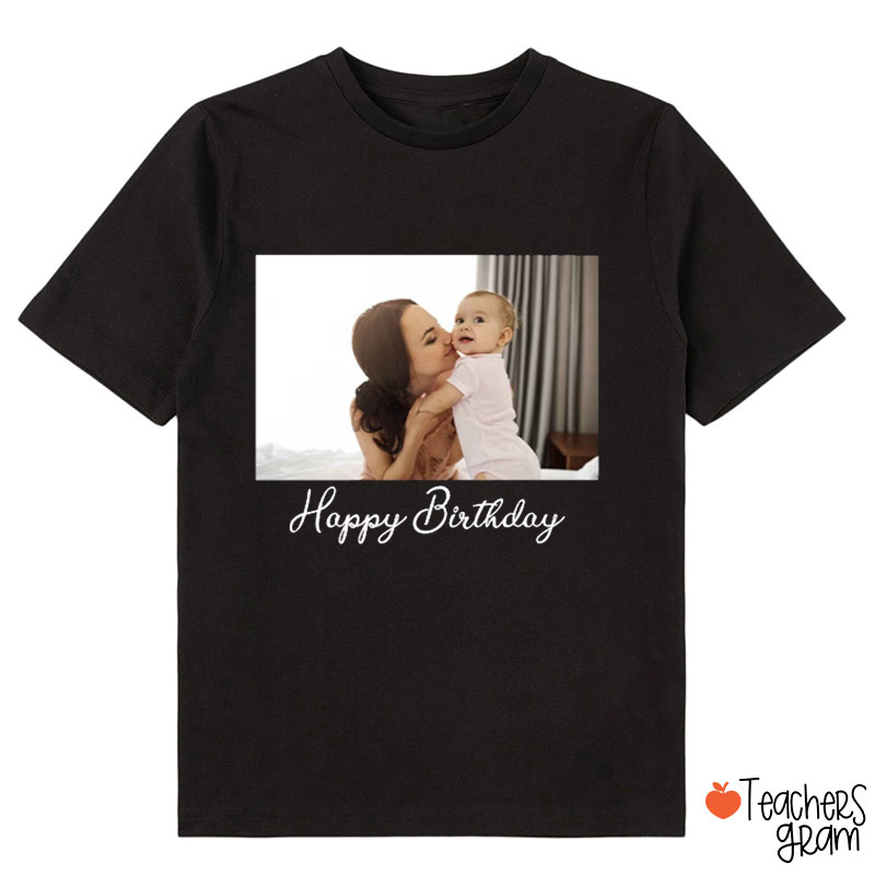 Personalized Photo Baby Birthday Class T-Shirt