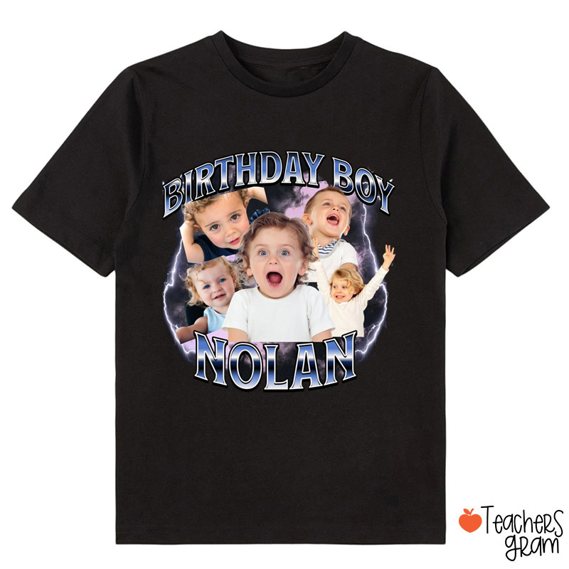 Personalized Photo Birthday Family Class T-Shirt