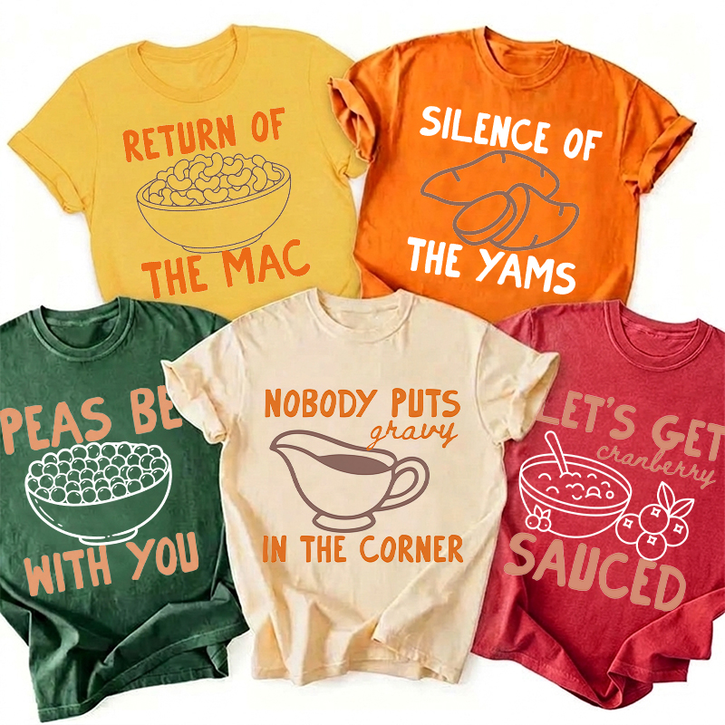 Personalized Thanksgiving Group Teacher T-Shirt
