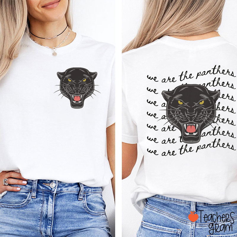 Personalized We Are The Mascot Teacher Two Sided T-Shirt