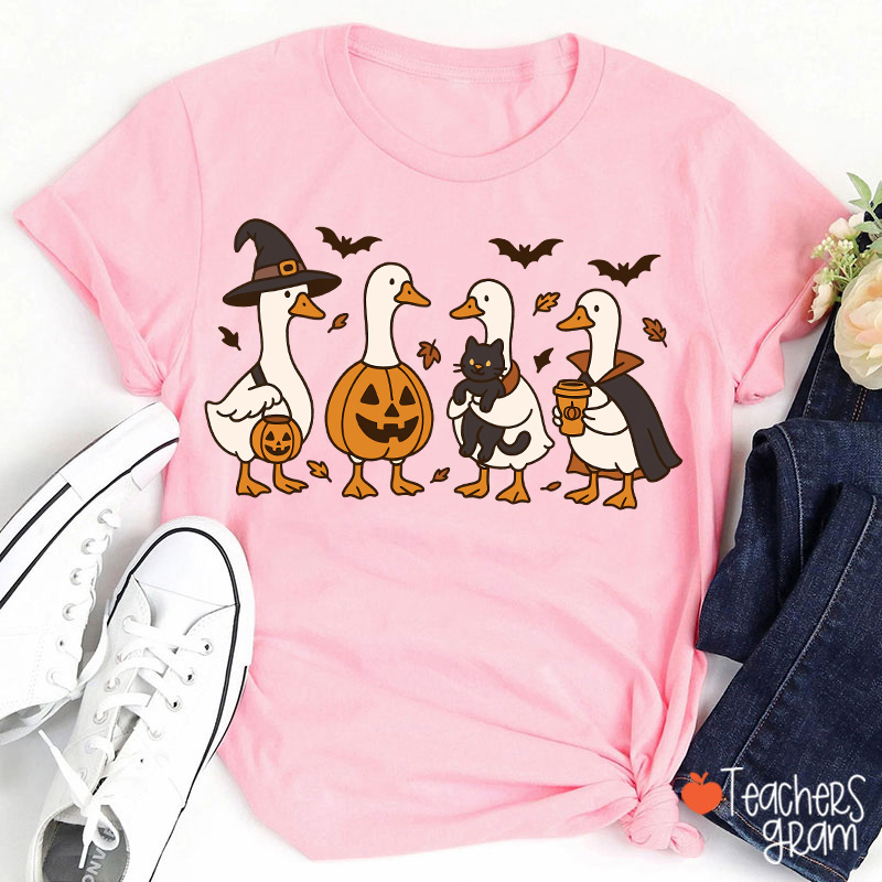 Silly Goose Halloween Teacher T-Shirt