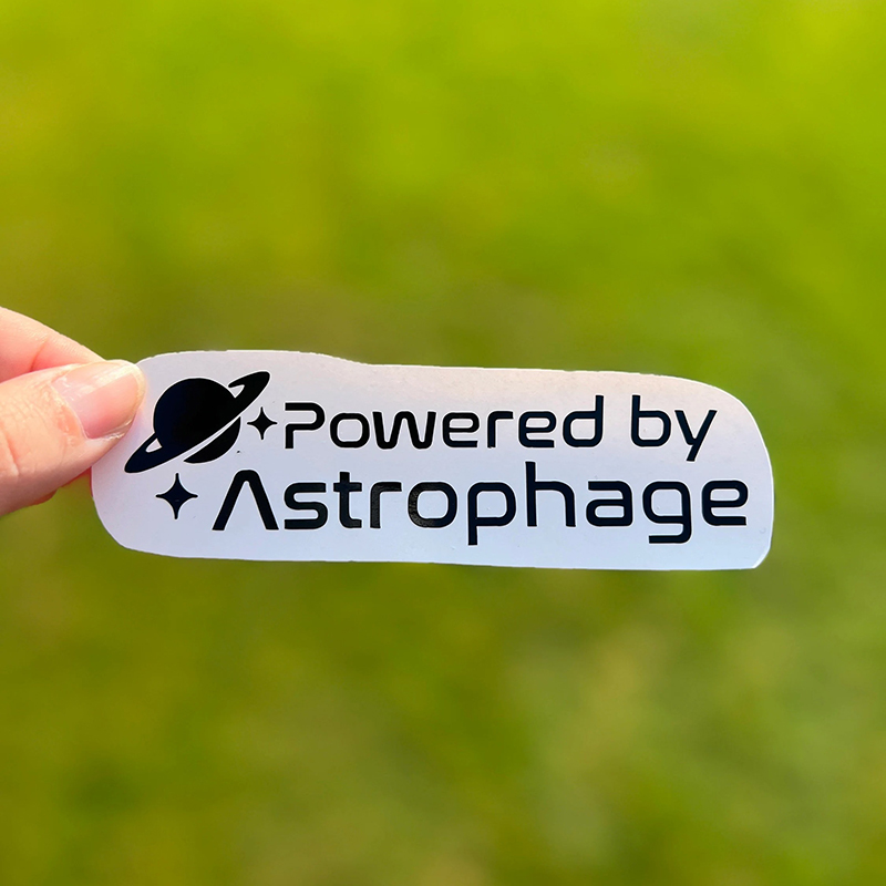 Powered By Astrophage Teacher Stickers