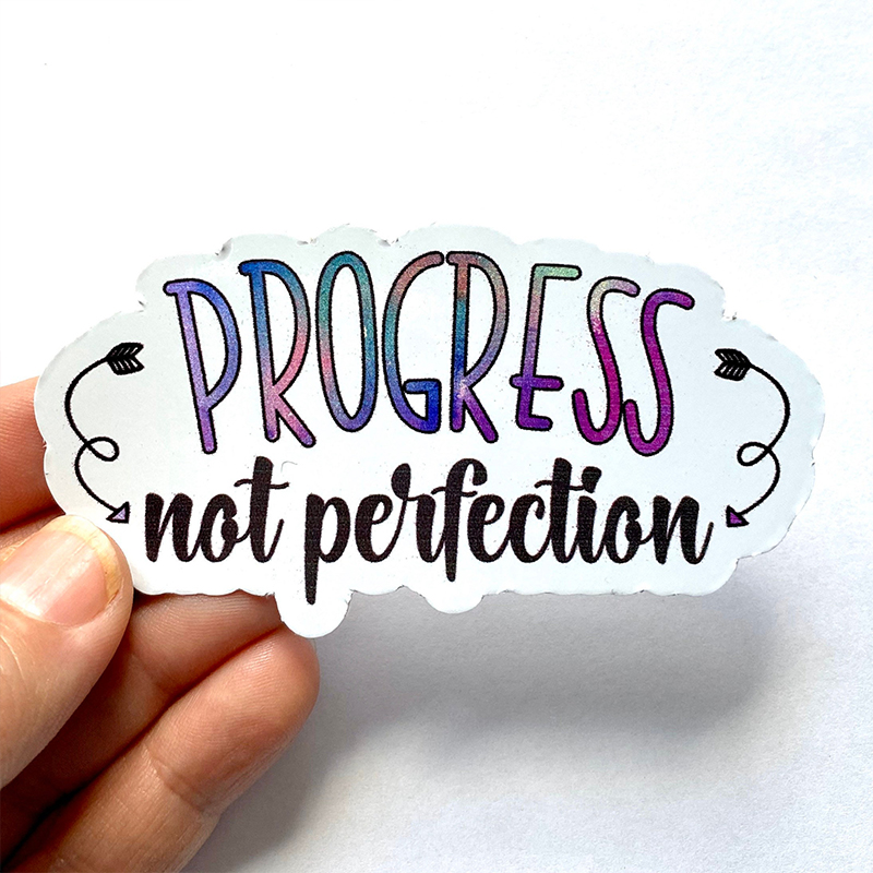 Progress Not Perfection Teacher Stickers