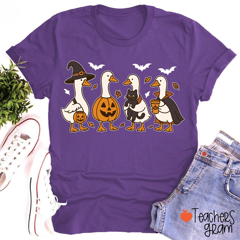 Silly Goose Halloween Teacher T-Shirt