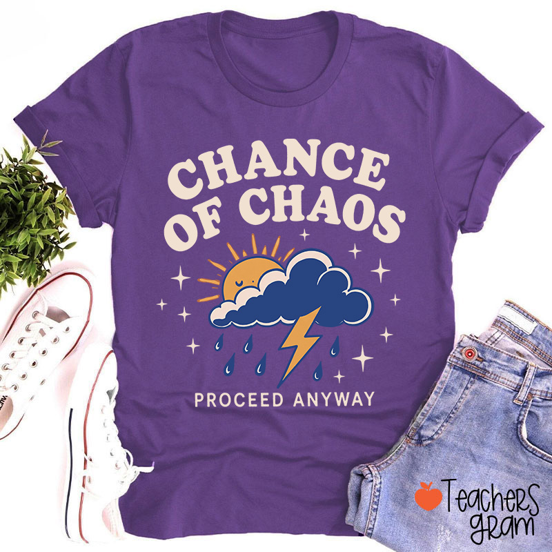 Personalized Weather Vibes Collection Teacher T-Shirt