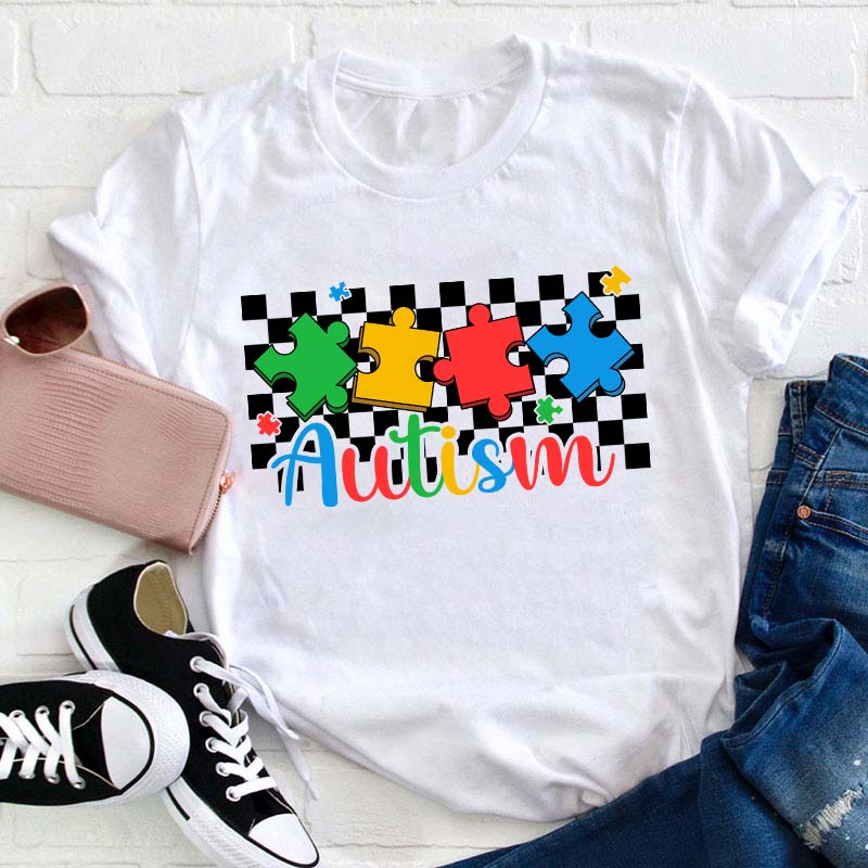 Puzzle Autism Teacher T-Shirt