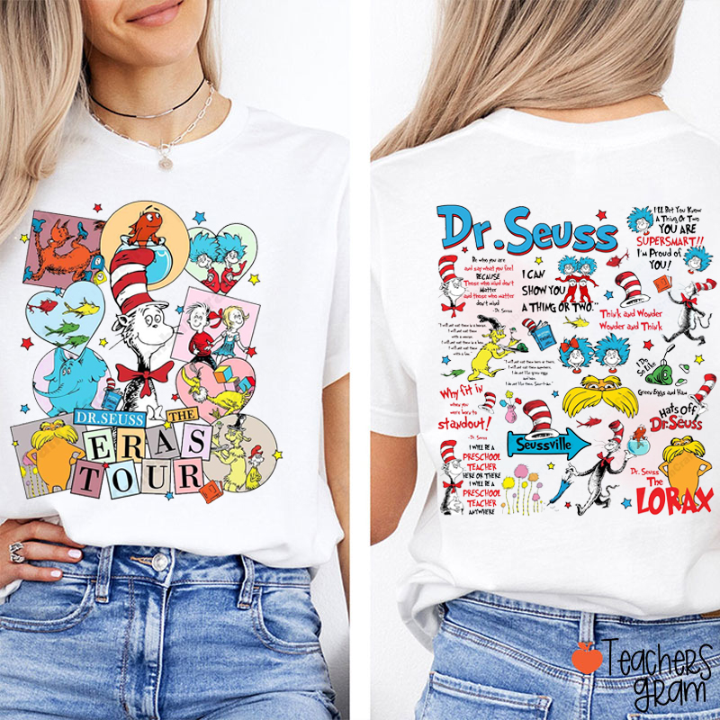 Read Era Tour Teacher Two Sided T-Shirt