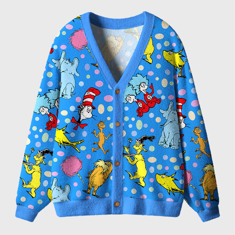 Read Across America Teacher Ugly Cardigan Sweaters