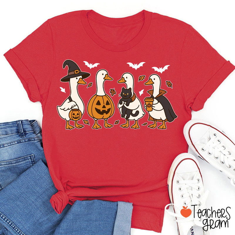 Silly Goose Halloween Teacher T-Shirt