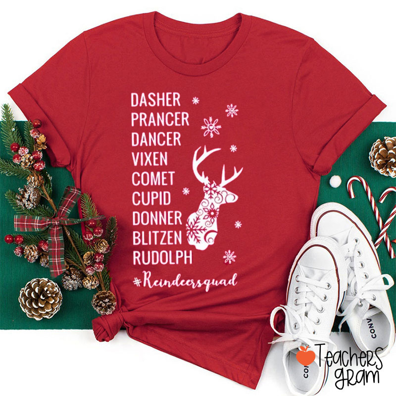 Reindeersquad Teacher T-Shirt