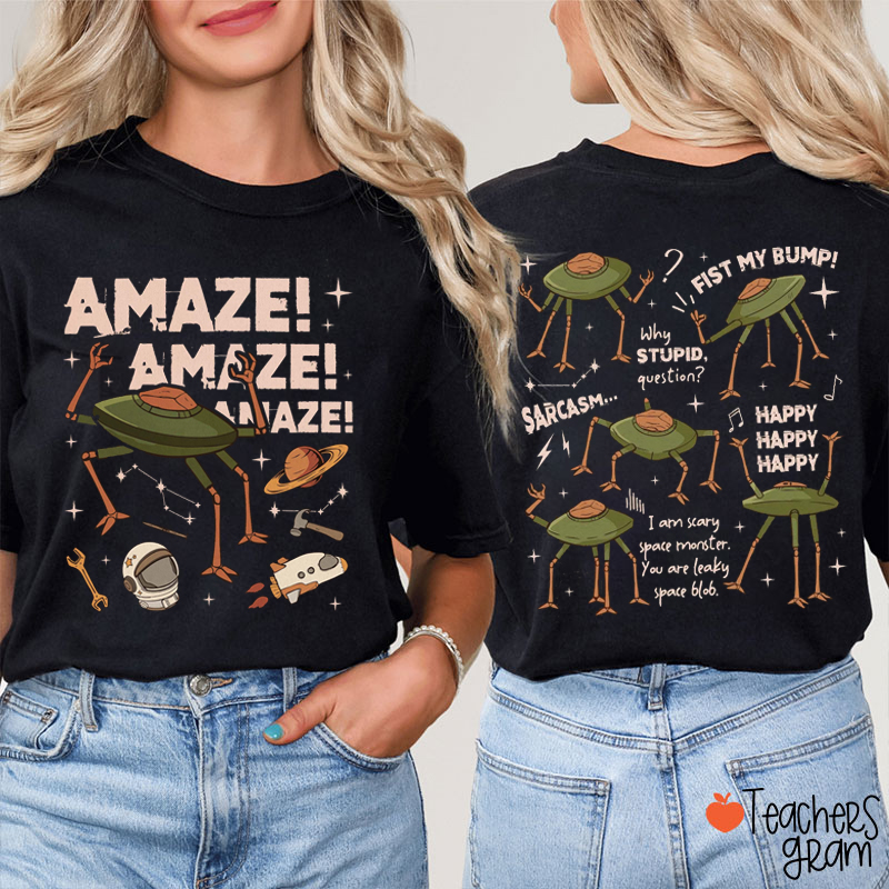 Rocky Amaze Amaze Amaze Teacher Two Sided T-Shirt