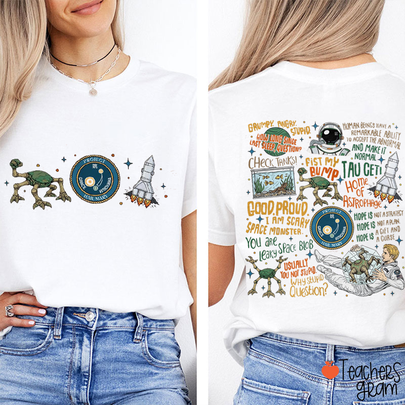 Rocky Amaze Teacher Two Sided T-Shirt