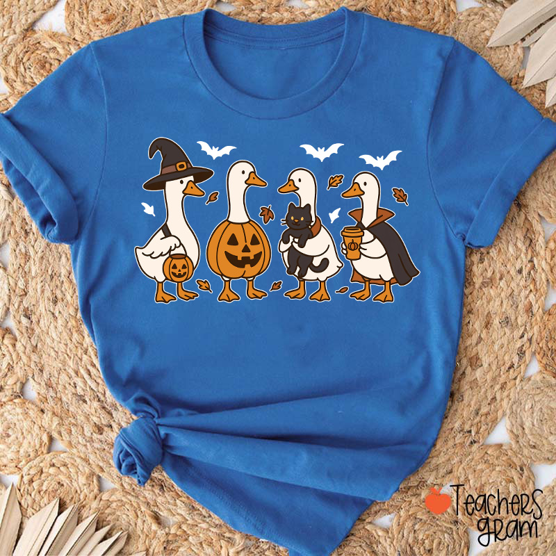 Silly Goose Halloween Teacher T-Shirt
